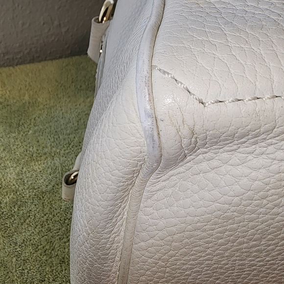 CELINE handbags Boogie Bag white leather gold hardware Authentic GUC - Picture 8 of 14